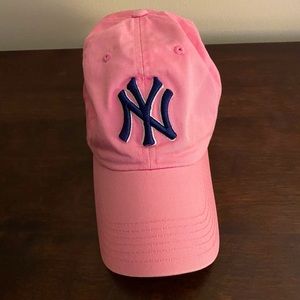 Pink yankee hat